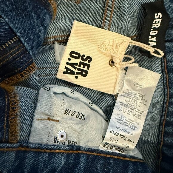 NWT SER.O.YA parker High Rise  jean in low tide Size 24 - Picture 8 of 8